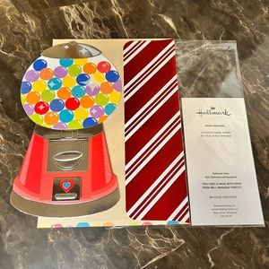 HALLMARK: Luxe Gum-ball Machine Birthday Greeting Card ** 5 FOR $25 **